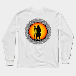 Lord shiva mandala art on Long Sleeve T-Shirt